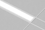 8FT, 6" Wide Slot Recessed Commercial Linear Lights, 8800 Lumen Max, Wattage and CCT Selectable, 120-277V