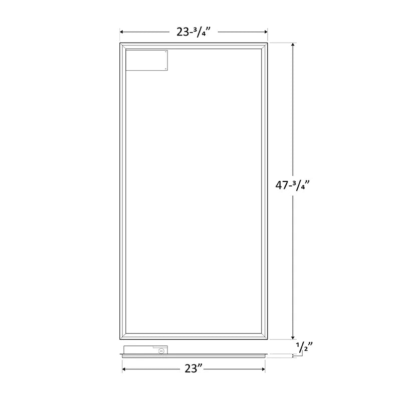 2 x 4 Foot LED Grid Frame Light, 8100 Lumen Max, Selectable Wattage and CCT, 120-277V