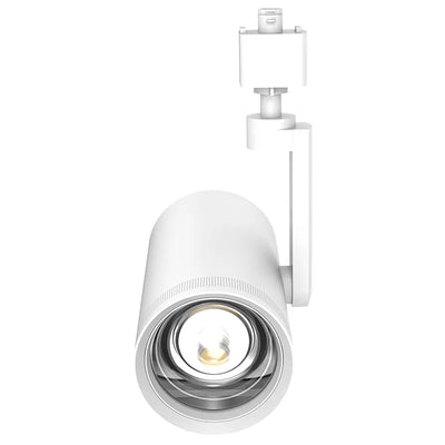 LED Track Head, 1800 Lumen Max, CCT and Wattage Selectable, White or Black Finish, 120-277V