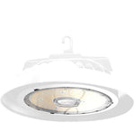 LED Sensor Ready UFO High Bay, 18,750 Lumen Max, Wattage Selectable and CCT Selectable, 120-277V, Black Finish