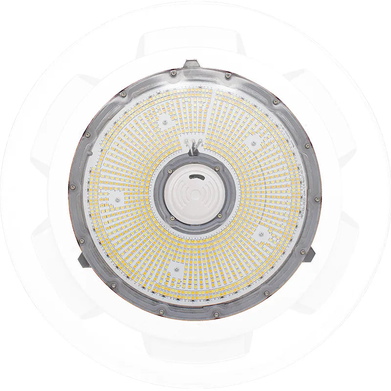 LED Sensor Ready UFO High Bay, 18,750 Lumen Max, Wattage Selectable and CCT Selectable, 120-277V, Black Finish