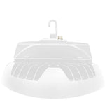 LED Sensor Ready UFO High Bay, 29,900 Lumen Max, Wattage Selectable and CCT Selectable, 120-277V, Black or White Finish