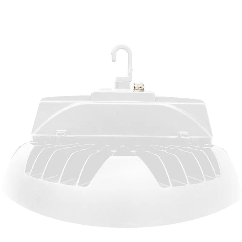 LED Sensor Ready UFO High Bay, 18,750 Lumen Max, Wattage Selectable and CCT Selectable, 120-277V, Black Finish