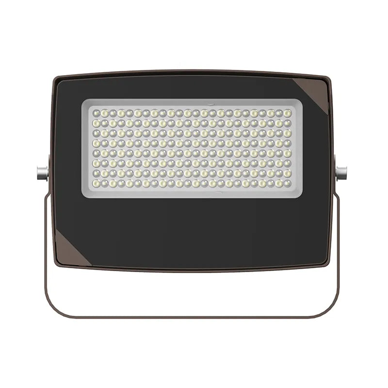 Round-Back Flood Light with U Bracket, 11,200 Lumens, Wattage and CCT Selectable, Photocell Included, 120-277V