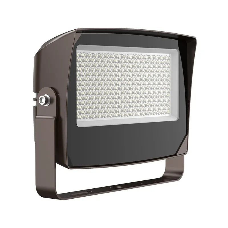 Round-Back Flood Light with U Bracket, 21,000 Lumens, Wattage and CCT Selectable, Photocell Included, 120-277V