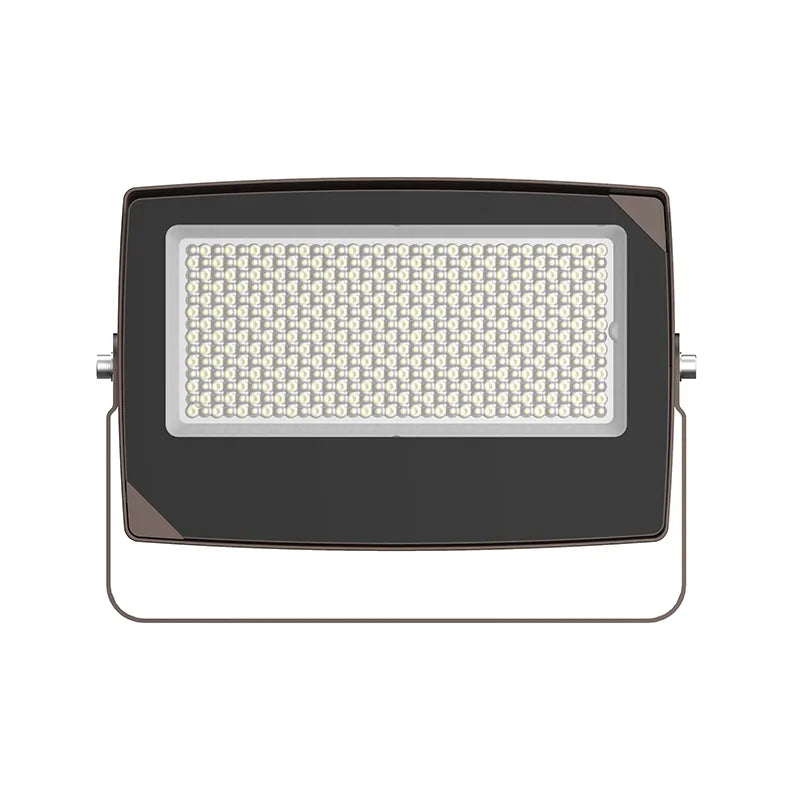 Round-Back Flood Light with U Bracket, 42,000 Lumens, Wattage and CCT Selectable, Photocell Included, 120-277V