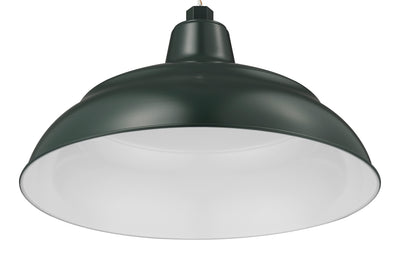 Millennium Lighting 17" RLM Warehouse Shade Goose Neck Mount, Satin Green Finish