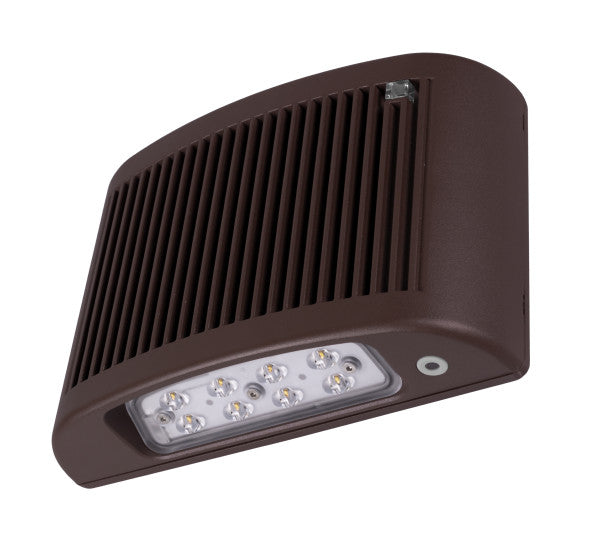 LED Full Cutoff Emergency Wall Pack with Photocell, 1554 Lumens, 3000K or 5000K, 120-277V