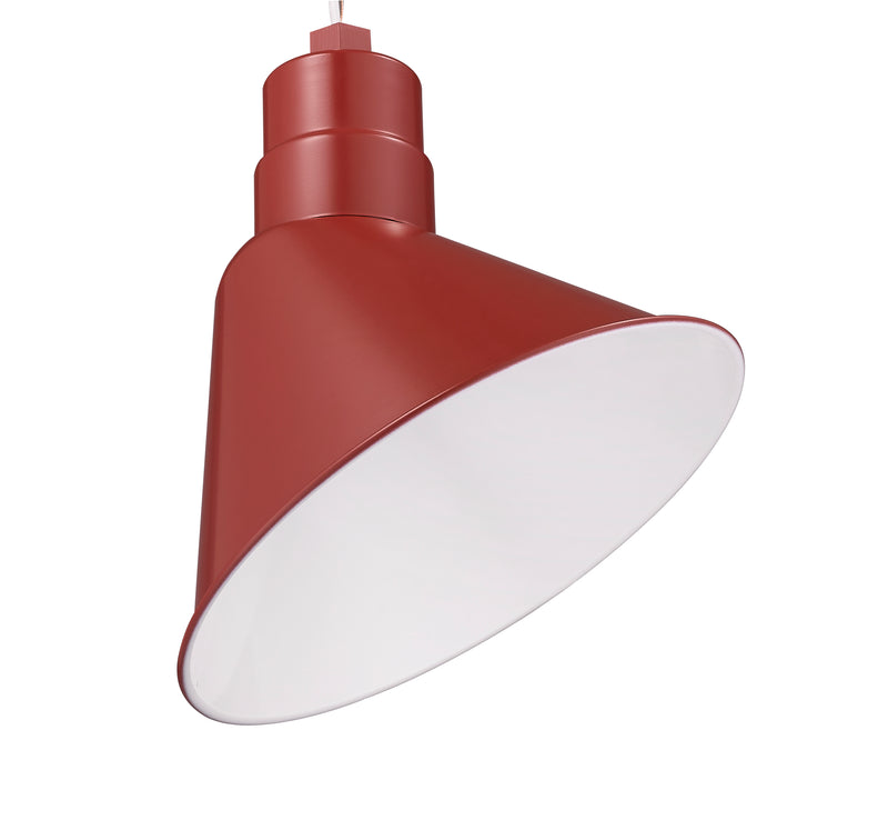 Millennium Lighting 12" RLM Angle Shade, Satin Red Finish