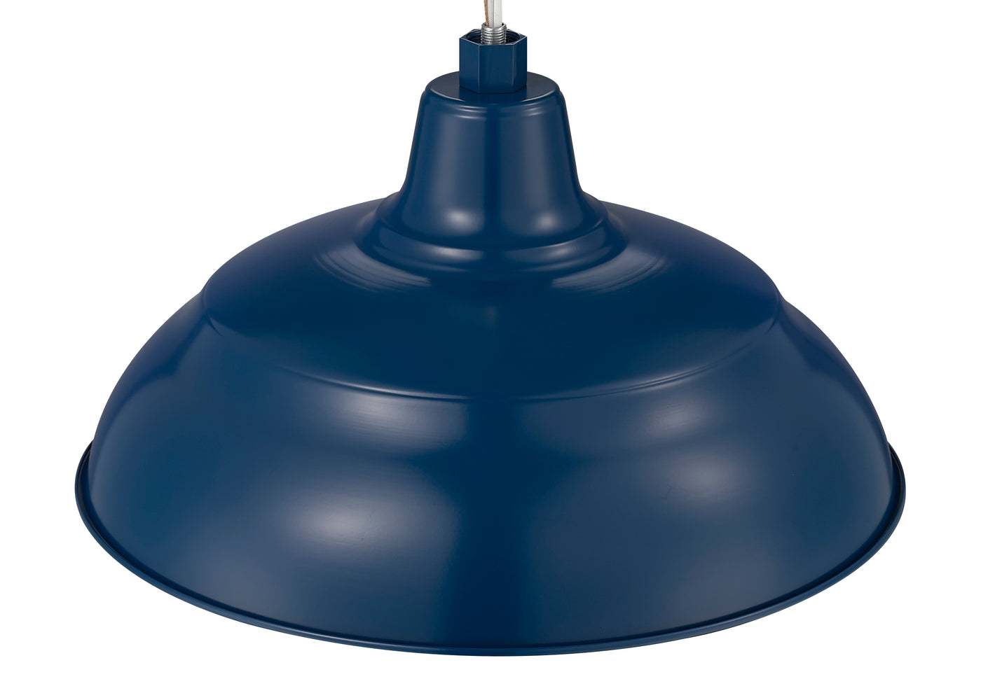 Millennium Lighting 17" RLM Warehouse Shade Goose Neck Mount, Navy Blue Finish