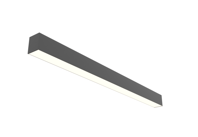 8 FT LED Direct/Indirect Suspended Linear Fixture, 13800 Lumens, Wattage and CCT Selectable, 120-277V, Black, White or Silver Finish