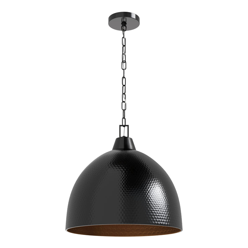 Pendant Light, Arrco Collection,  Black Stainless Steel Finish