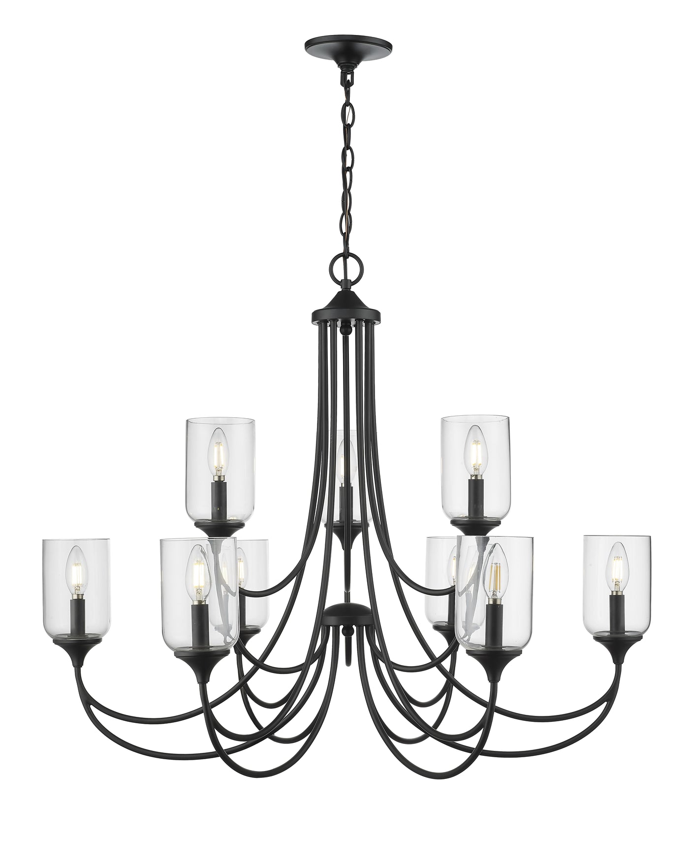 9 Light Chandelier Ceiling Light, Waddingham Collection