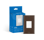 LED Step Light, Frosted, 2700K, Photocell Option, 120V, Black, Oil Rubbed Bronze, or White Finish