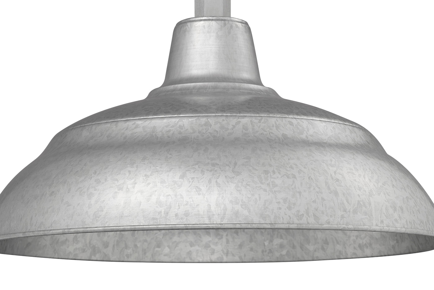 Millennium Lighting 17" RLM Warehouse Shade Goose Neck Mount, Galvanized Finish