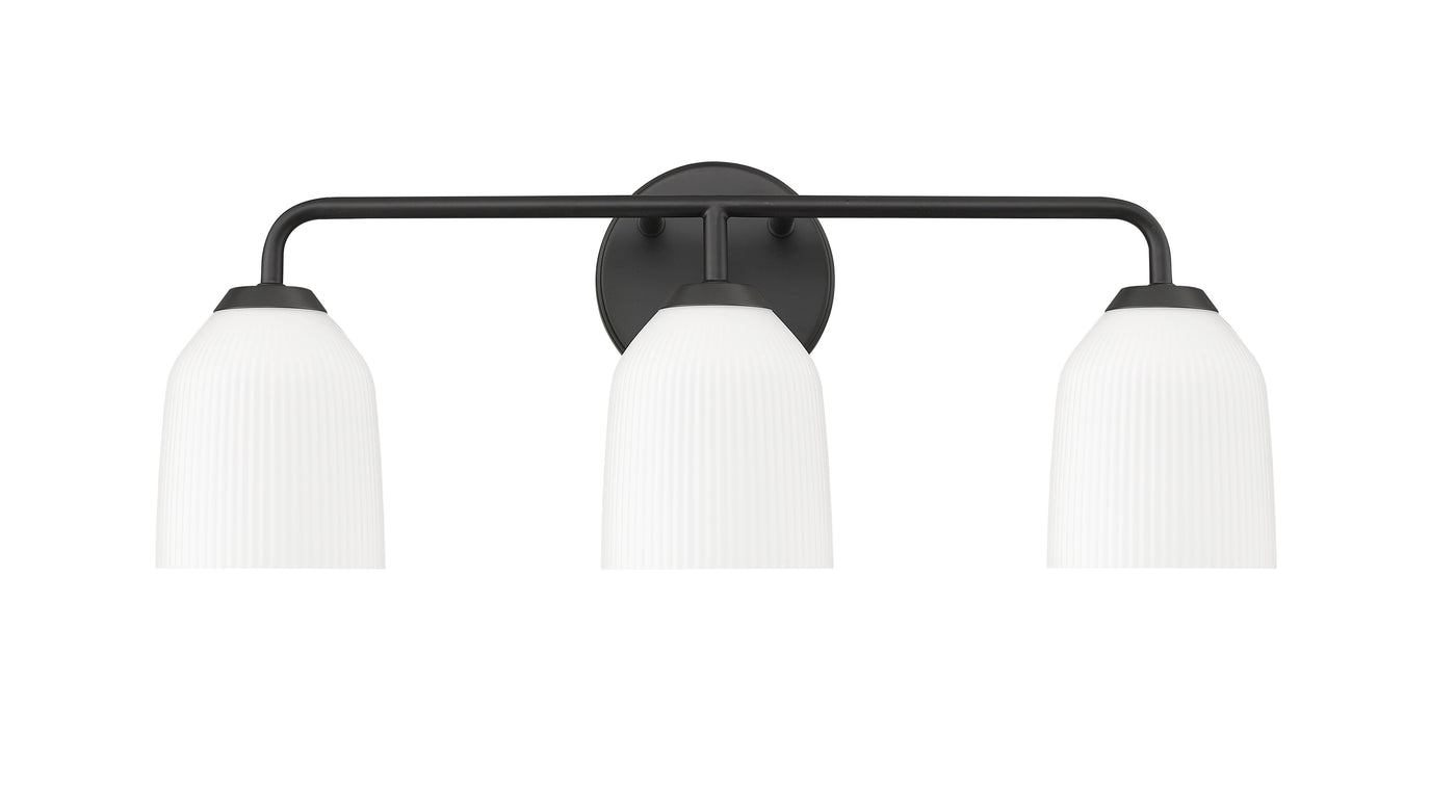 Vanity Light, Norah Collection, Brushed Nickel or Matte Black