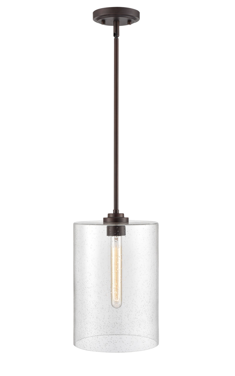 9" Mini-Pendant Light, Rubbed Bronze Finish, Moven Collection