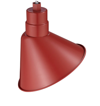 Millennium Lighting 12" RLM Angle Shade, Satin Red Finish