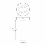 2" Ceiling Mount Cylinder Light, 6W, 450 Lumens, Triac Dimming, CCT Selectable, 120V, White