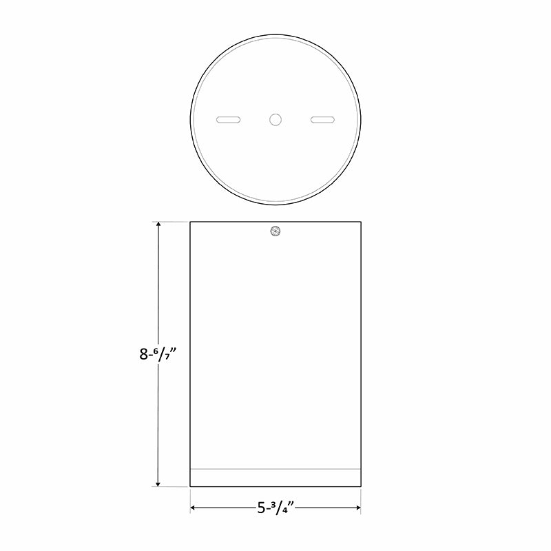 6" Ceiling Mount Cylinder Light, 2,625 Lumens, CCT & Wattage Selectable, 120-277V, White