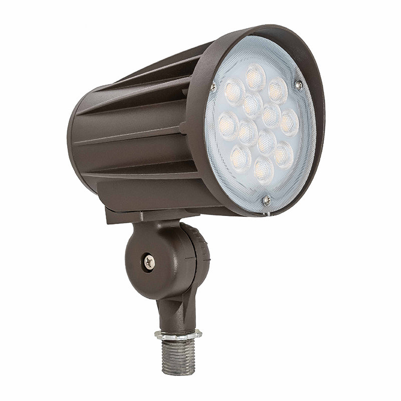 LED Bullet Flood Light, 28 Watt, 3500 Lumens, 3000K or 5000K, Knuckle Mount, 120-277V