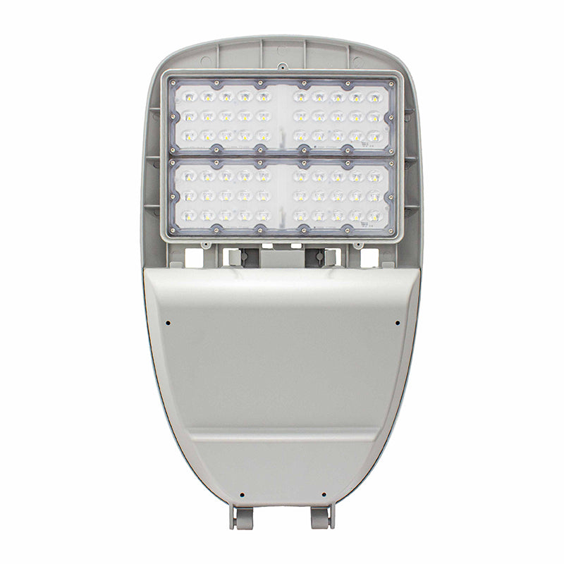 LED Roadway/CobraHead Light, 150 Watt, 120-277V, 21000 Lumens, 3000K, Light Gray Finish