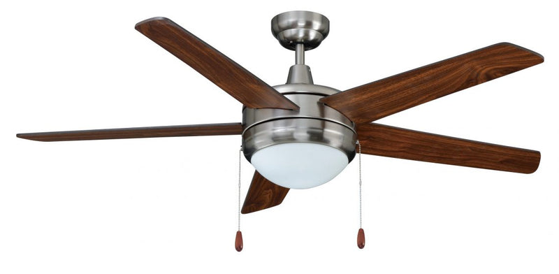 Mirage LED 5-blade Ceiling Fan Light, 50" Sweep, 16W, 3000K, 120V