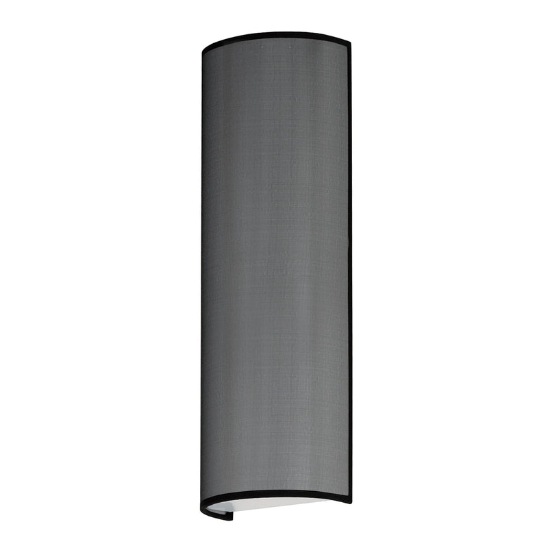 Prime 18" Tall LED Sconce, 820 Lumens, 12W, 3000K, 120V White Linen, Oatmeal, Black Organza, or Grass Cloth Finish