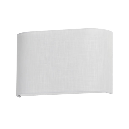 Prime 13" Wide LED Sconce, Grass Cloth, Oatmeal or White Linen Finish