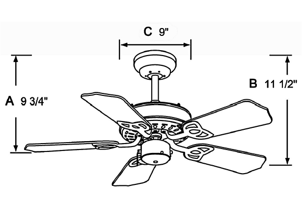 Royal Knight II - 5 Blade 42 inch Fan