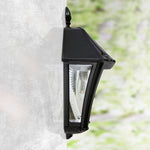 2 Pack Baytown II Sconce Solar Lamp, 100 Lumens, 2W, 2700K, Black or White Finish