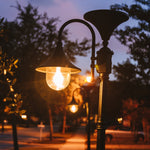 Everest Solar Lamp Post w/GS Solar Light Bulb