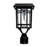 Prairie Bulb Solar Lamp w/GS Light Bulb, 50 Lumens, 3.6V, 1.3 Watts, 2700 CCT, Black or Grey Finish, Post, Flat or Wall Mount