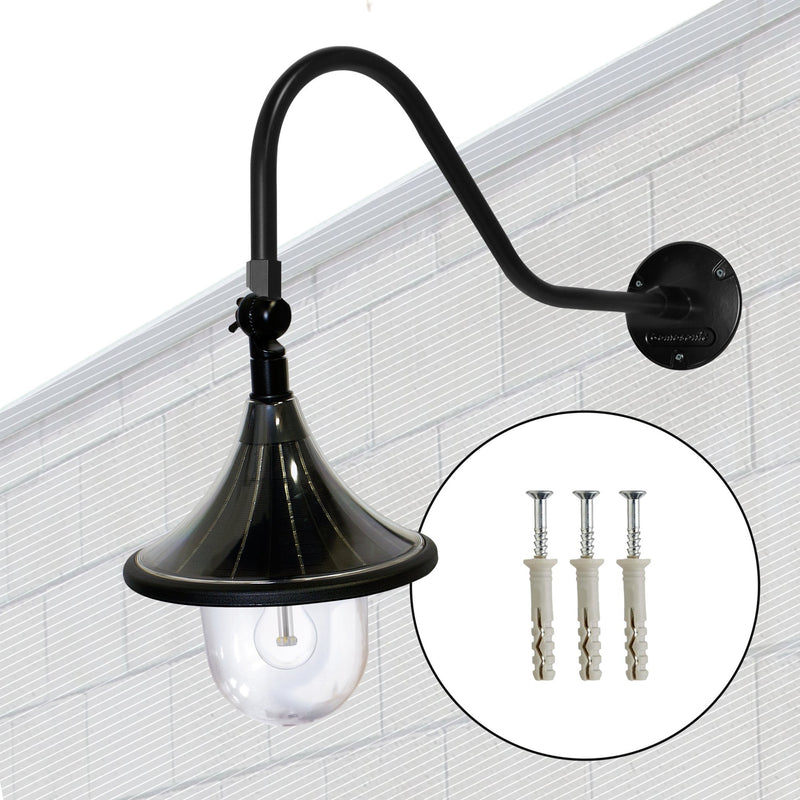 Plaza Solar RLM Light with Adjustable Gooseneck Arm