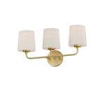 Bristol 3-Light Bath Vanity (Available in Black, Satin Brass, and Satin Nickel)