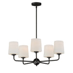 Bristol 5-Light Chandelier (Available in Anthracite, Satin Brass, or Satin Nickel)