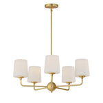 Bristol 5-Light Chandelier (Available in Anthracite, Satin Brass, or Satin Nickel)