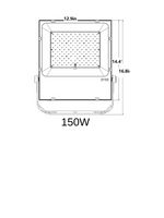 LED Flood Light, 150W, 5000K, Yoke Mount