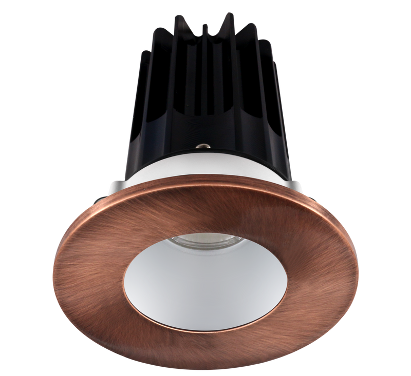 2" Round Recessed LED, 15W, 4000K, Multiple Reflectors and Round Trims