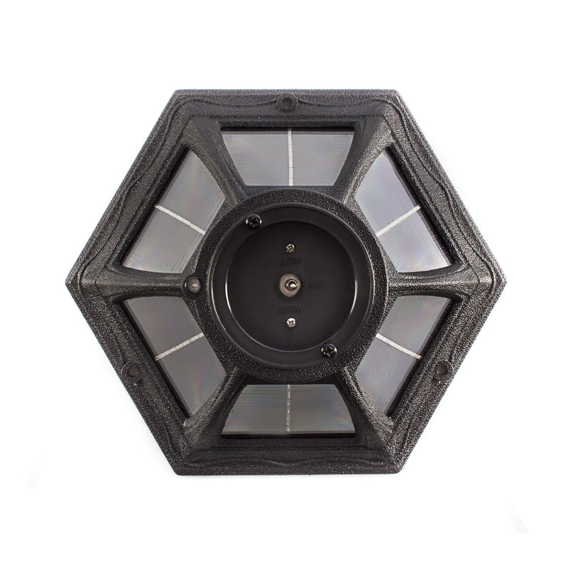 LED Polaris Solar Wall Light, 130 Lumens, 4.2W, 2700K, Black Finish