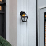 LED Polaris Solar Wall Light, 130 Lumens, 4.2W, 2700K, Black Finish