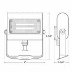 LED Architectural Flood Light with Trunnion, 15 watt, 3000K, 4000K, or 5000K, 120-277V