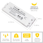 24 Watt Universal Dimming LED Driver, 12-Volt DC