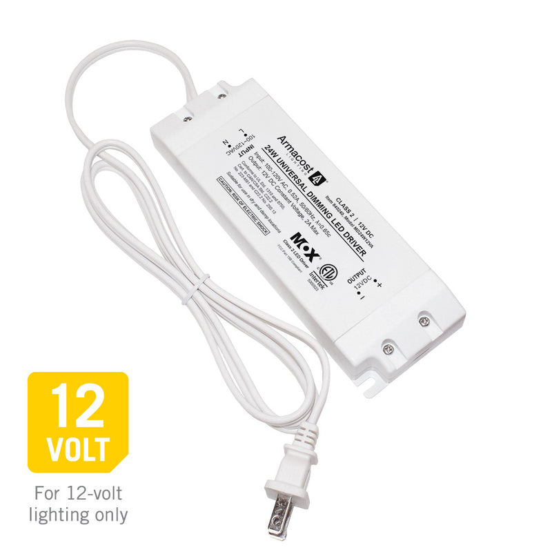 24 Watt Universal Dimming LED Driver, 12-Volt DC