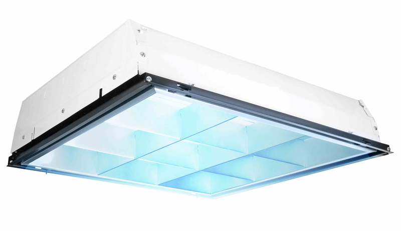 2x2 Foot Recessed Troffer UV Fixture, 51 Watts, 120V-277V