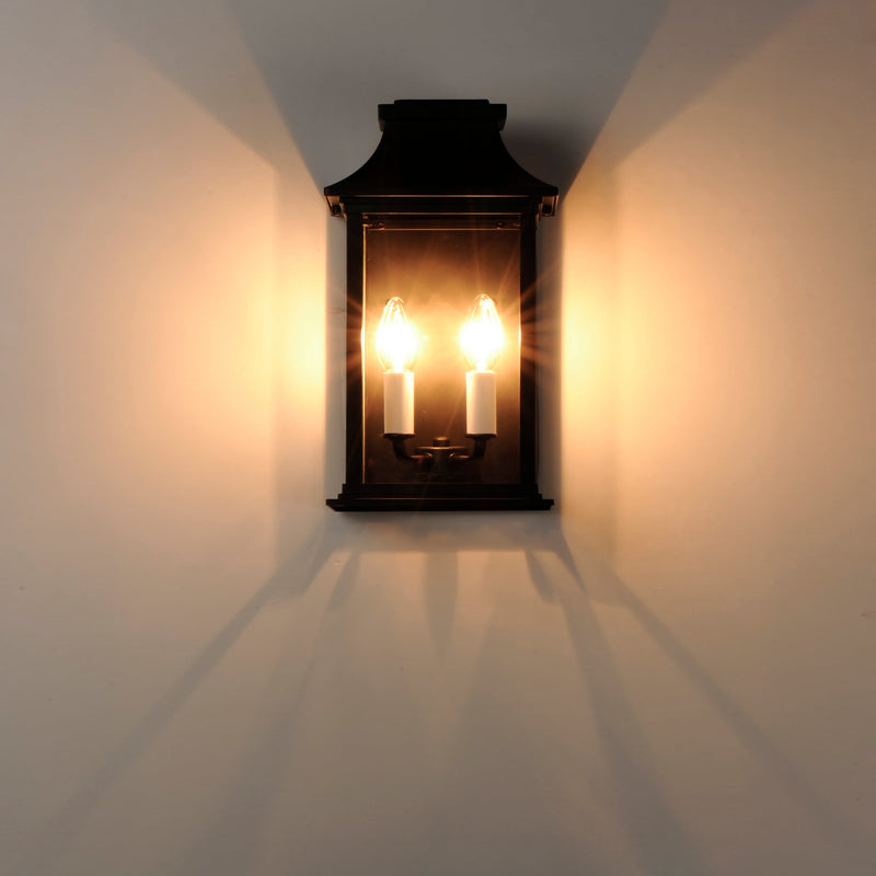 Vicksburg 2-Light Outdoor Pocket Wall Sconce