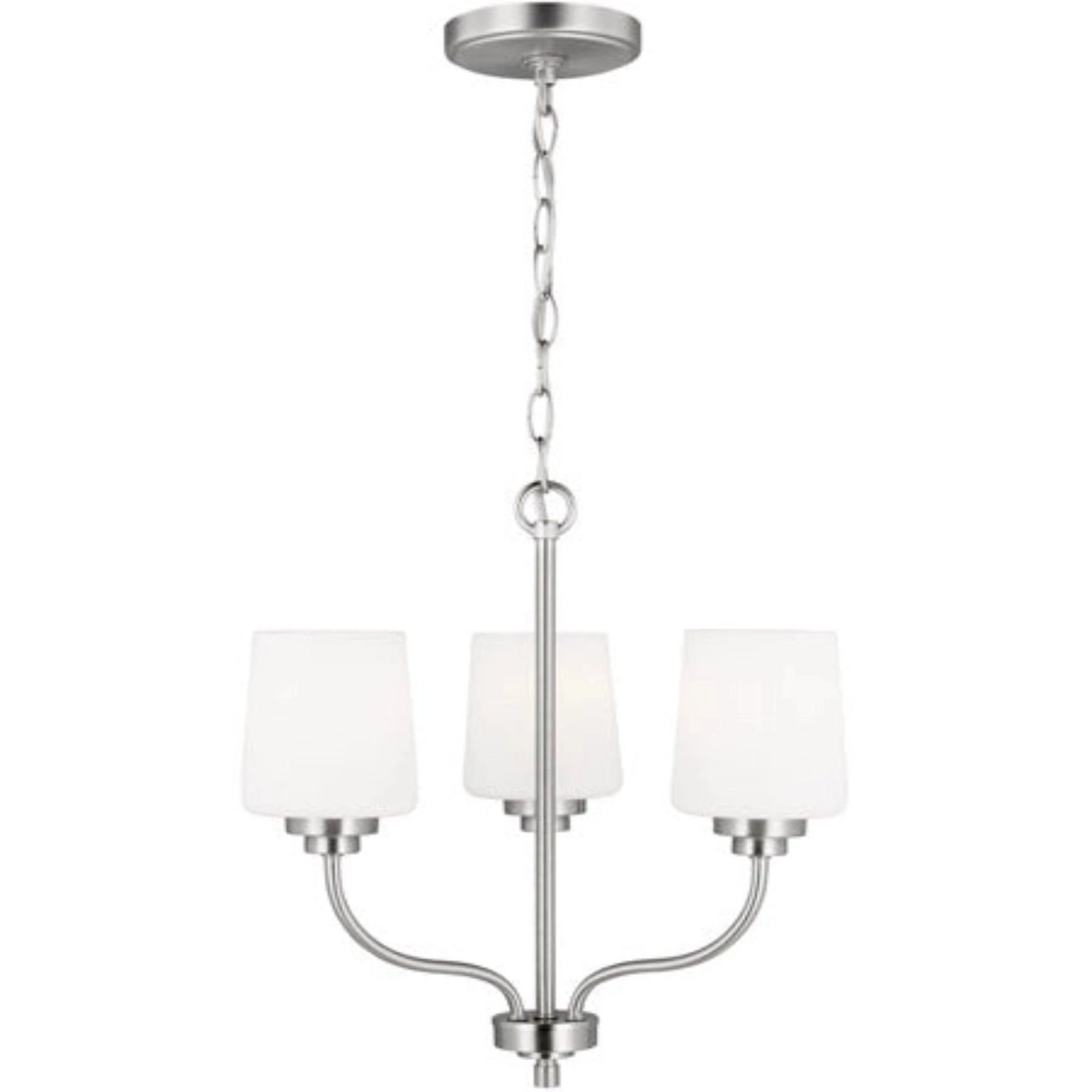 Windom 3 Light 18" Brushed Nickel Chandelier Ceiling Light