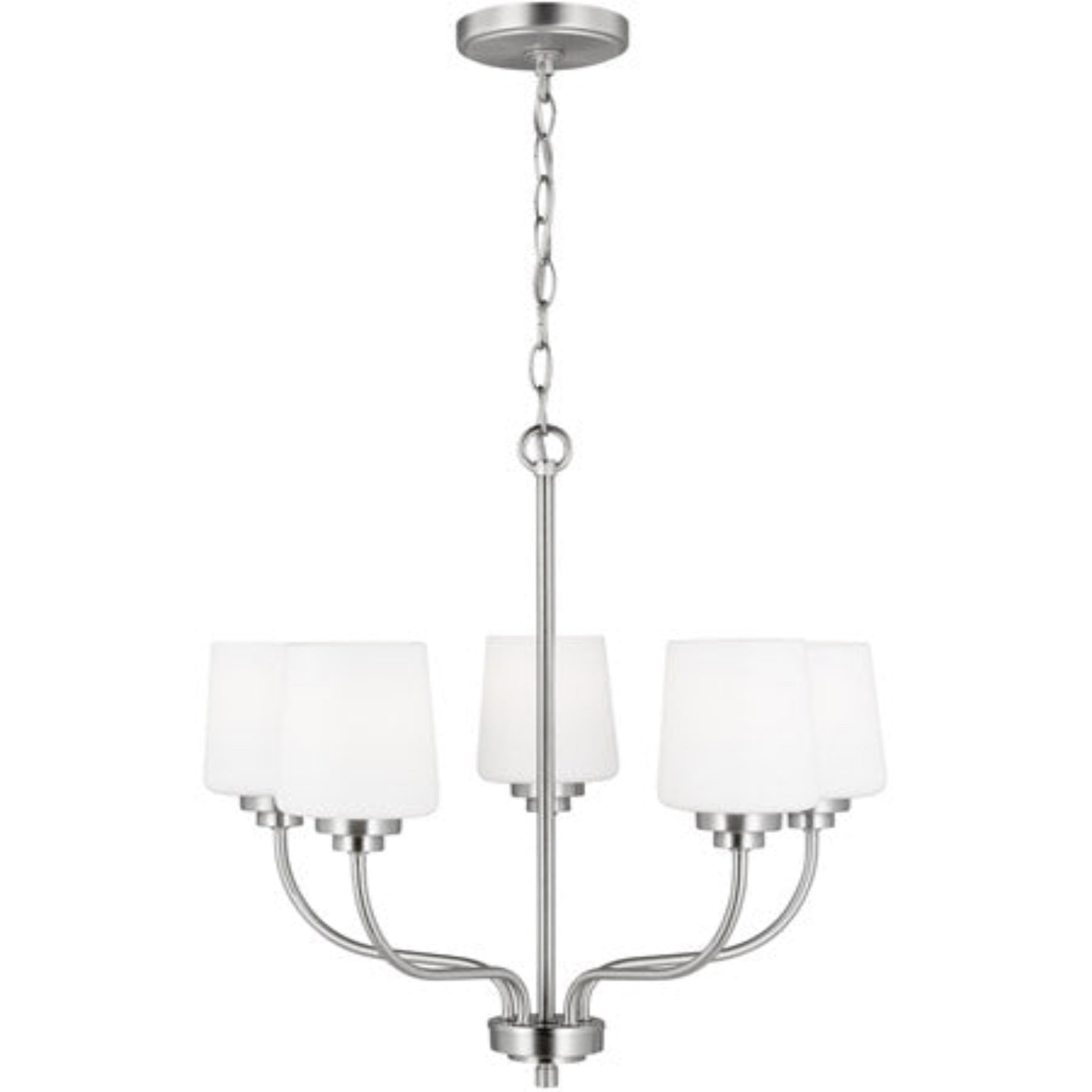 Windom 5 Light 20" Brushed Nickel Chandelier Ceiling Light