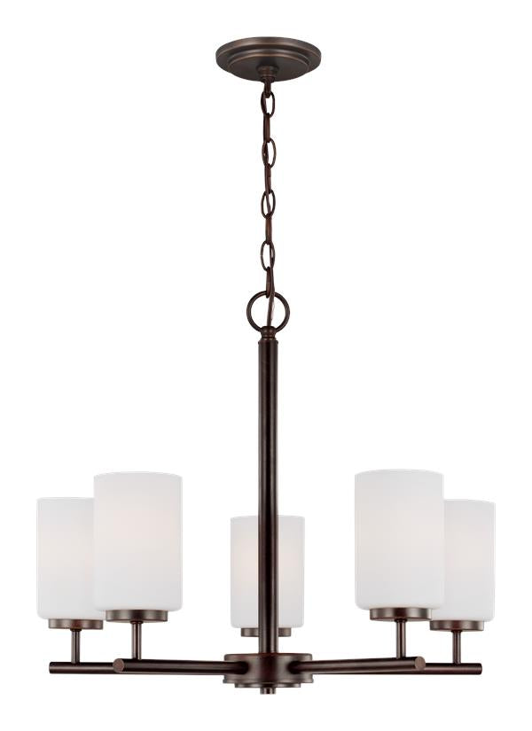 Oslo Collection - Five Light Chandelier | Finish: Burnt Sienna - 31161EN3-710