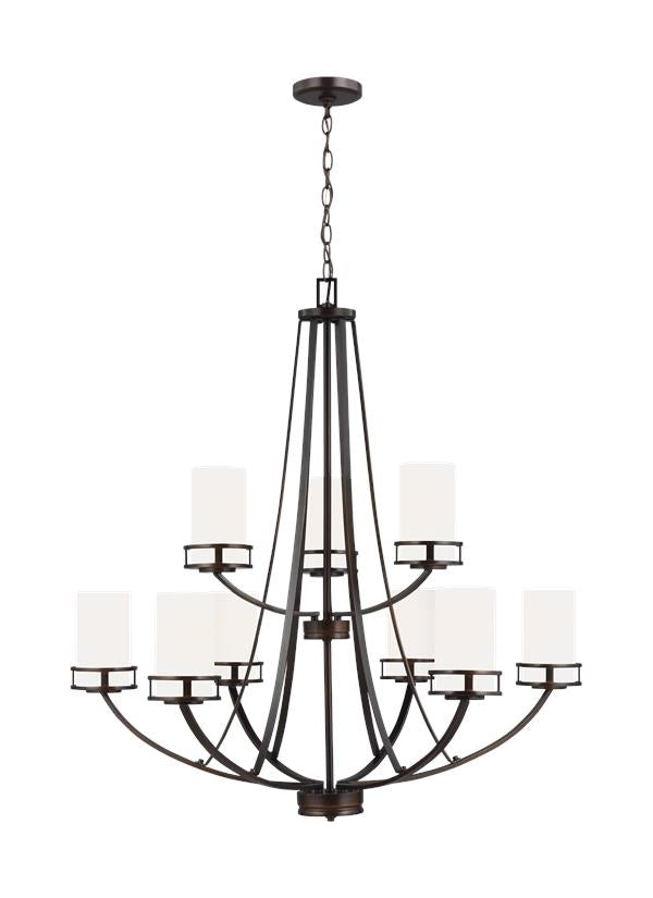 Robie Collection - Nine Light Chandelier | Finish: Burnt Sienna - 3121609-710